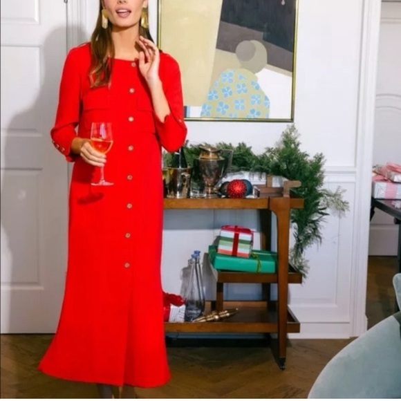 Tuckernuck Dresses & Skirts - NEW Tuckernuck Red Barnett Maxi Dress Womens Size XXL Luxury